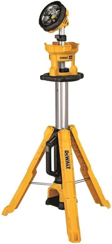 DEWALT 20V MAX LED Work Light with Stand, Tripod Light, 3000 Lumens of Brightness with 3 Modes, Tool Only (DCL079B) - Image 1