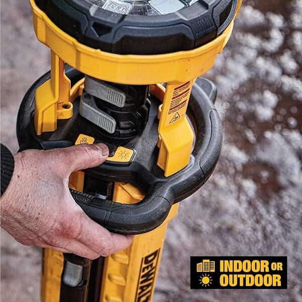 DEWALT 20V MAX LED Work Light with Stand, Tripod Light, 3000 Lumens of Brightness with 3 Modes, Tool Only (DCL079B) - Image 6
