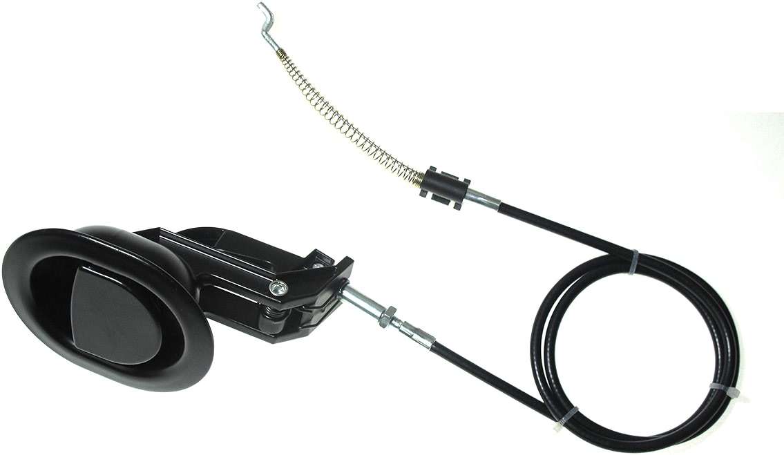 KUANYUOO Sturdy Universal All-Metal Sofa Chair Recliner Release Pull Handle Replacement Parts with Cable (Exposed Adjustable 4.5" to 4.9"), Fits Ashley, Lazy Boy and Most Manufacturer Brand - Image 1