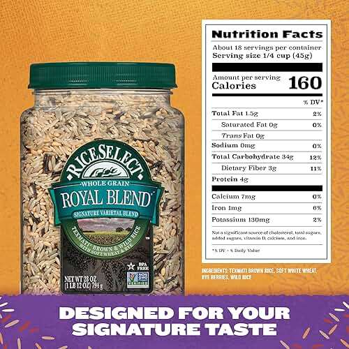 RiceSelect Texmati Brown & Wild Rice Royal Blend, 28 Ounce (Pack of 1) - Image 5