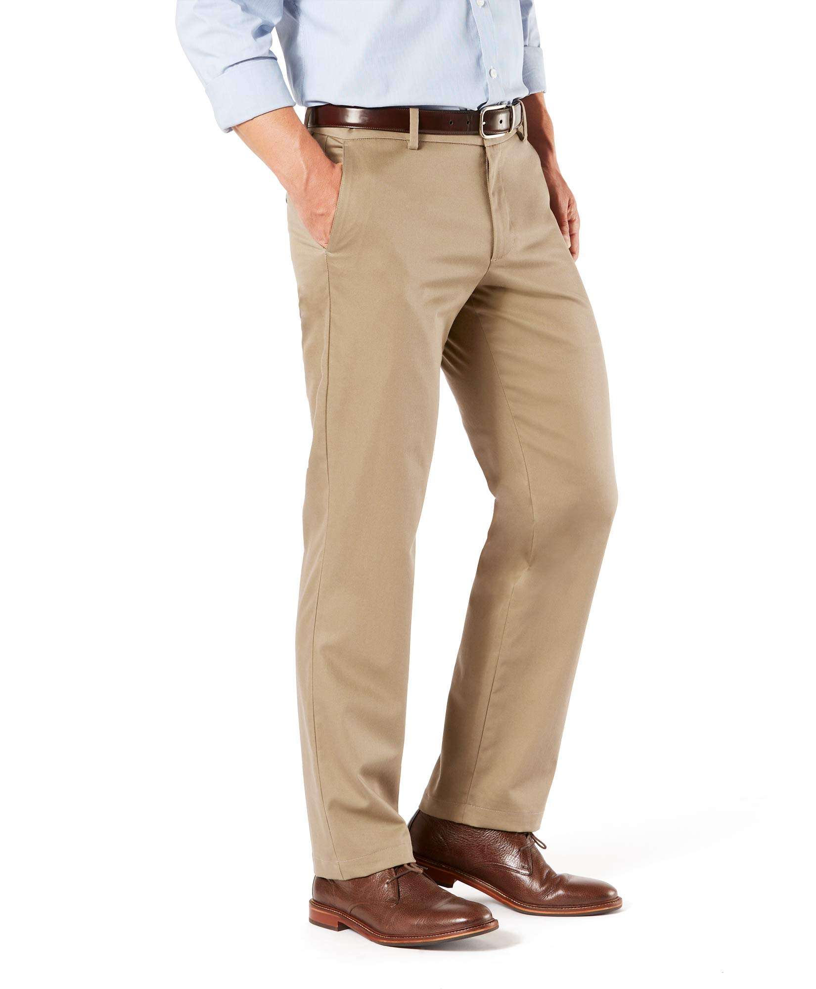Dockers Mens Straight Fit Signature Lux Cotton Stretch Khaki Pant - Image 5