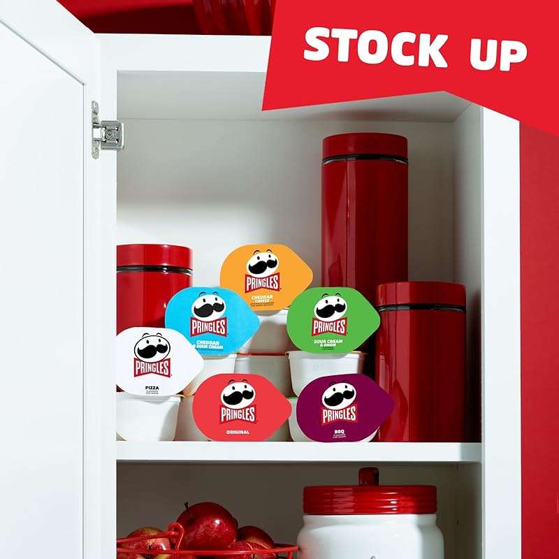 Pringles Potato Crisps Chips, Lunch Snacks, Snack Cups, Variety Pack, 19.5oz Box (27 Cups) - Image 4