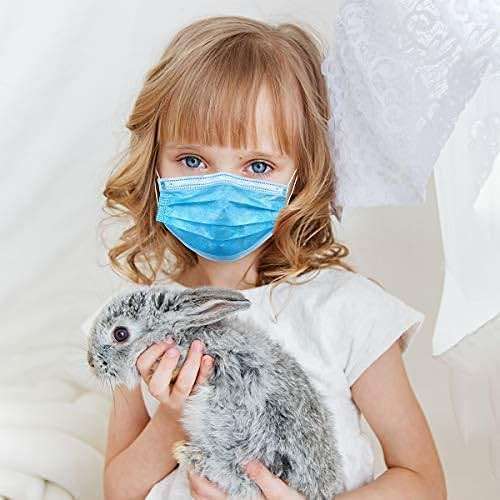 Wecolor 100 PCS Blue Masks, Disposable Face Mask, 3 Ply Protection Masks - Image 5