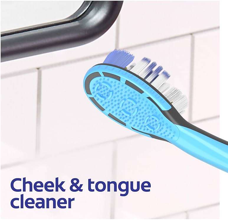 Colgate 360 Vibrate Deep Clean Battery Operated Toothbrush Pack, Soft with 1 AAA Battery Included, 2 Count - Image 5