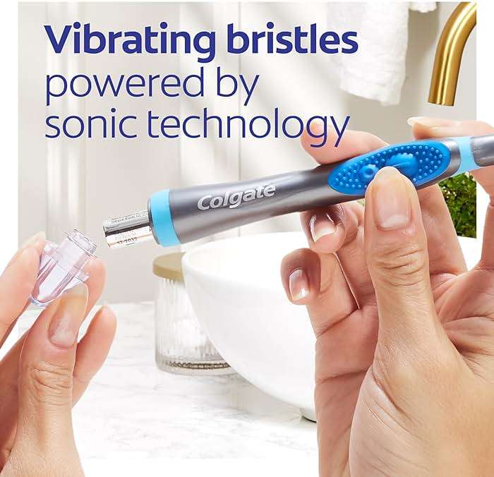 Colgate 360 Vibrate Deep Clean Battery Operated Toothbrush Pack, Soft with 1 AAA Battery Included, 2 Count - Image 6