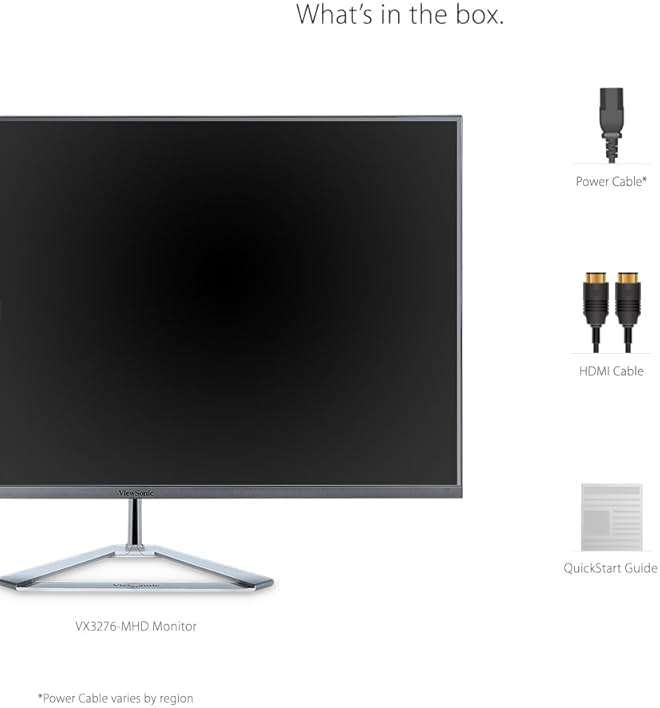 ViewSonic VX3276-MHD 32 Inch 1080p Monitor, IPS with Screen Split Capability and Eye Care Technology for Home and Office Entertainment, Ultra-Thin Bezels, DisplayPort, and HDMI Inputs - Image 5