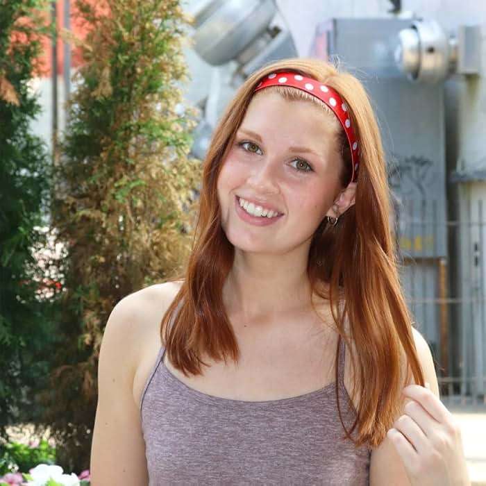 Sweaty Bands Womens Girls Headband - Non-Slip Velvet-Lined Fitness Hairband - Do The Polka Dots Red - Image 8