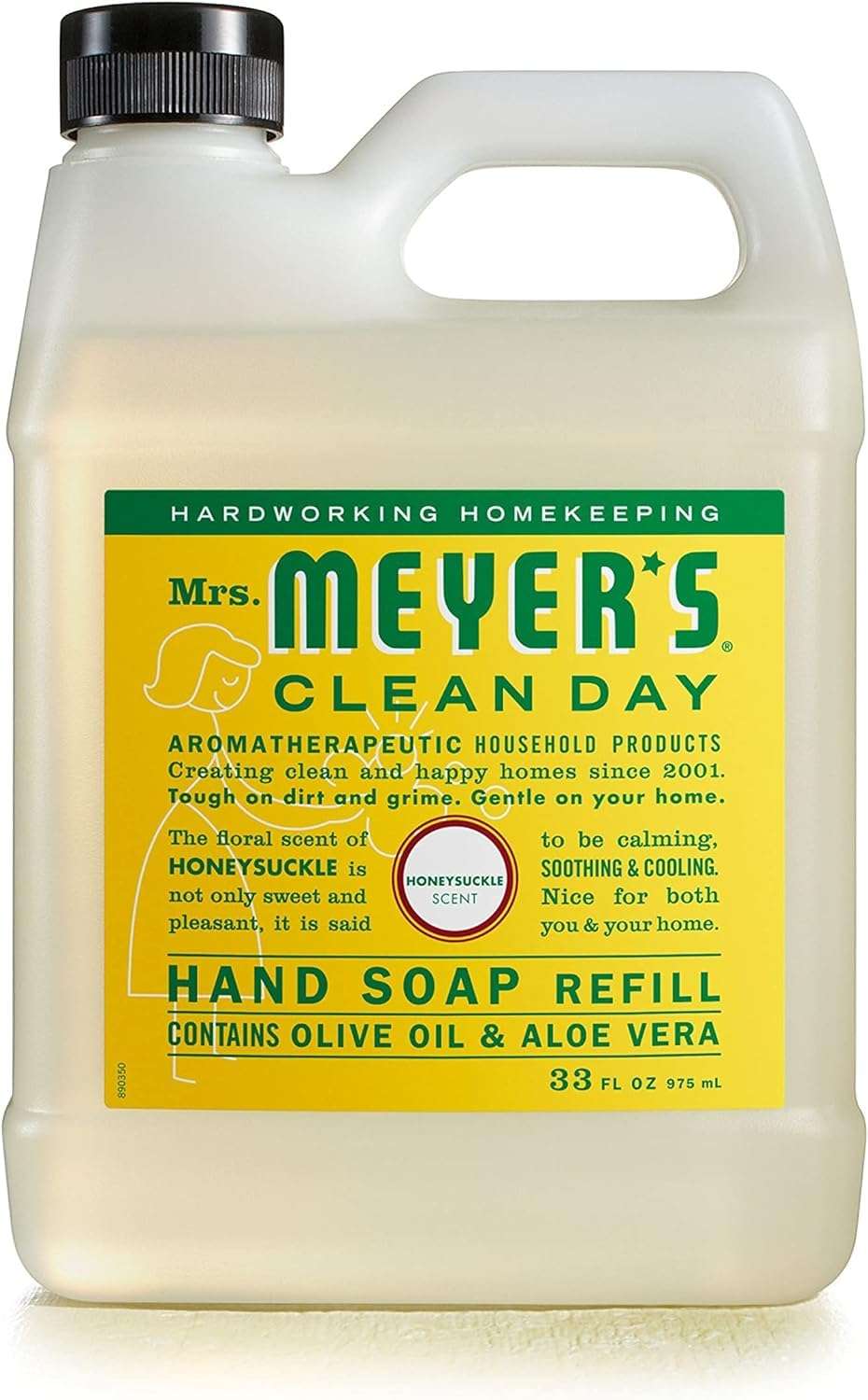 Mrs. Meyer's Clean Day Liquid Hand Soap Refill, Honeysuckle, 33 Oz - Image 1