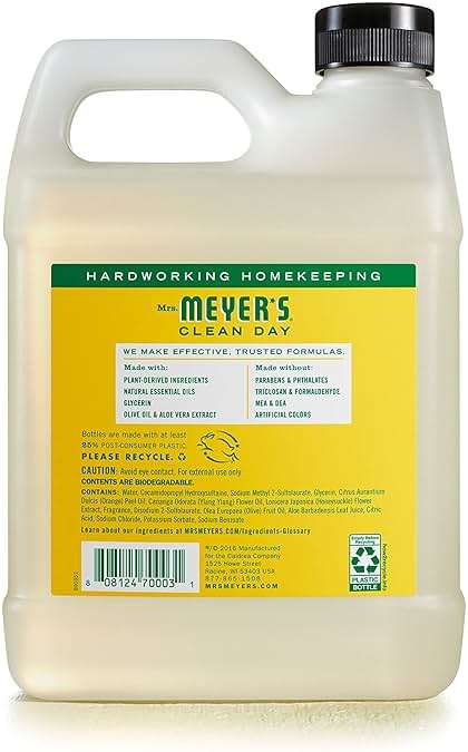 Mrs. Meyer's Clean Day Liquid Hand Soap Refill, Honeysuckle, 33 Oz - Image 2