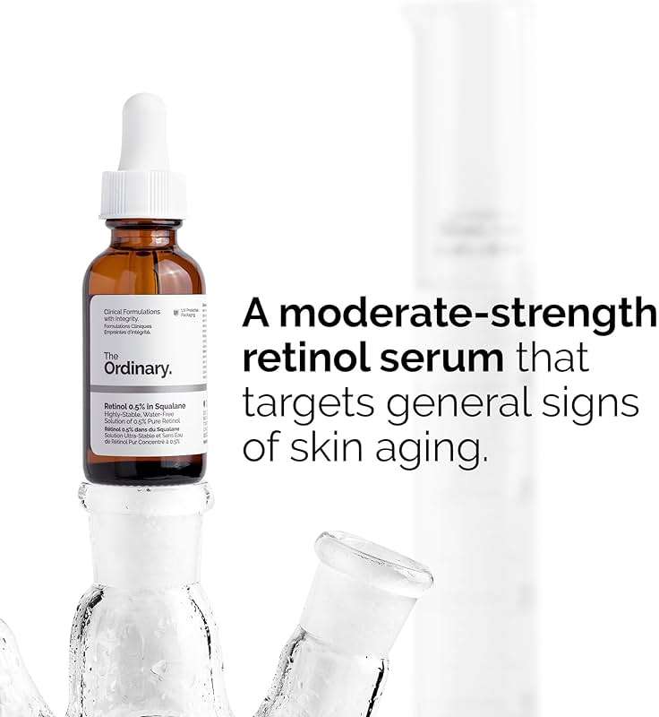 The Ordinary Retinol 0.5% in Squalane, Intermediate Retinol Serum for the Face That Is Anti-Aging and Skin Smoothing, 1 Fl Oz - Image 2