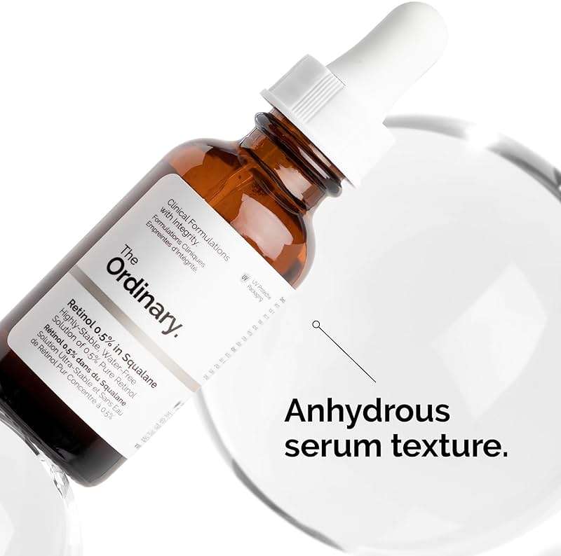 The Ordinary Retinol 0.5% in Squalane, Intermediate Retinol Serum for the Face That Is Anti-Aging and Skin Smoothing, 1 Fl Oz - Image 5