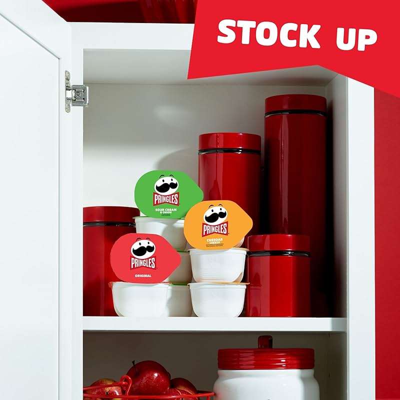 Pringles Potato Crisps Chips, Lunch Snacks, Snack Cups, Variety Pack, 19.3oz Box (27 Cups) - Image 6