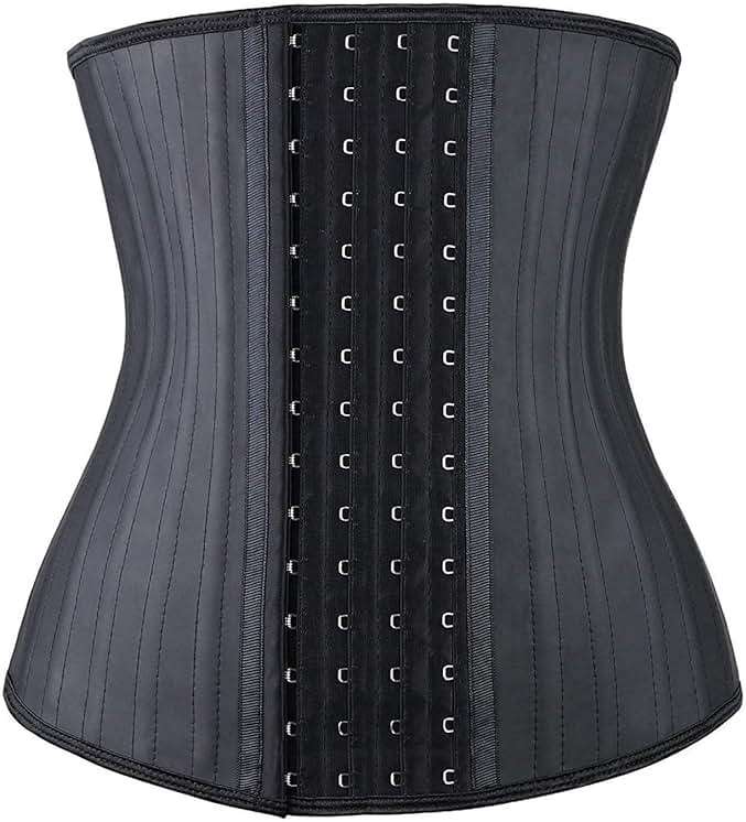 YIANNA Waist Trainer for Women Latex Underbust Waist Corsets Cincher Hourglass Body Shaper 4 Hooks - Image 1