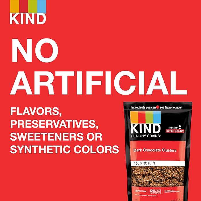 Kind Healthy Grains Granola, Dark Chocolate Clusters, Gluten Free, Healthy Snack Mix, 10g Protein, 11oz, 6 Count - Image 7