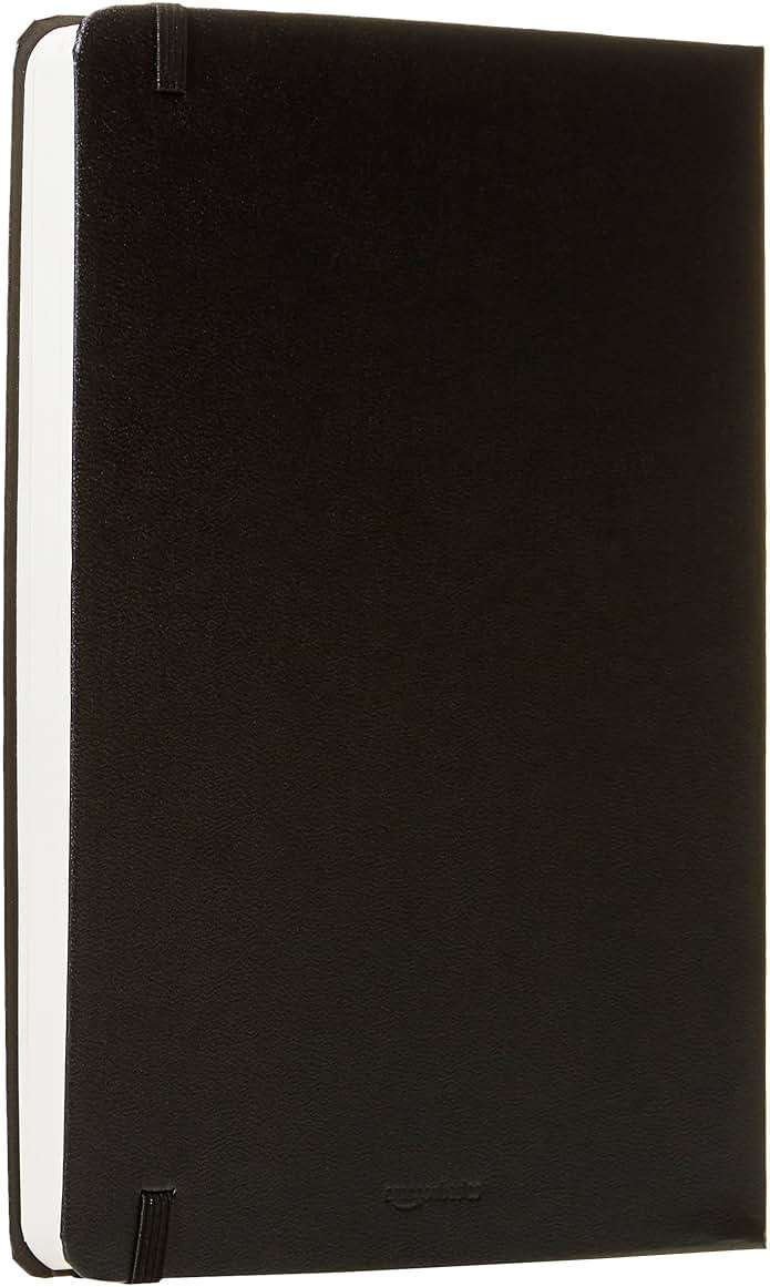 Amazon Basics Daily Planner and Journal, Weekly and Monthly, Undated, Productivity Organization with Goals, Hardcover, 5.8" x 8.25", Black - Image 6