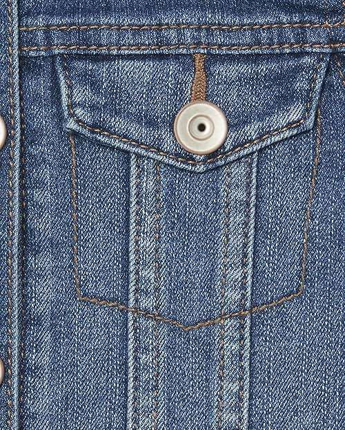 The Children's Place Girls' Basic Denim Jacket - Image 3