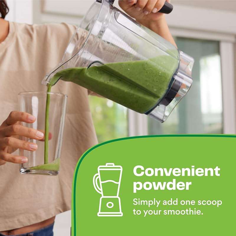 Amazing Grass Super Greens Booster: Greens Powder Smoothie Mix with Spirulina, Moringa, Wheat Grass & Kale Smoothie Booster, Chlorophyll Providing Greens, 30 Servings - Image 3