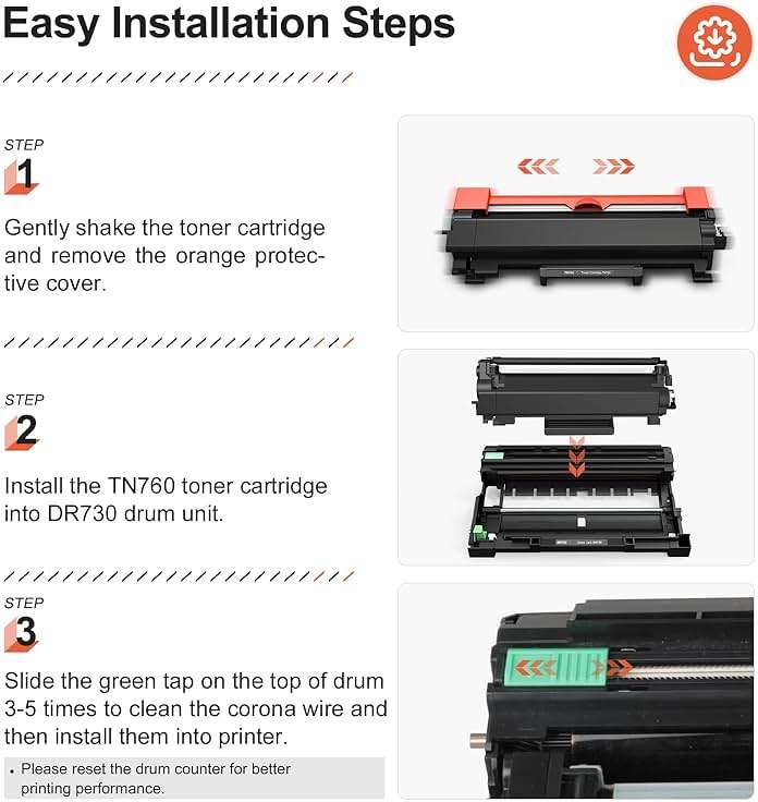 v4ink DR-730 Drum Compatible Replacement for Brother DR730 DR-730 DR760 Drum Unit for Brother HLL2325DW HLL2350DW HLL2370DW HLL2390DW HLL2395DW MFCL2690DW MFCL2710DW MFCL2717DW MFCL2750DW (NOT Toner) - Image 6
