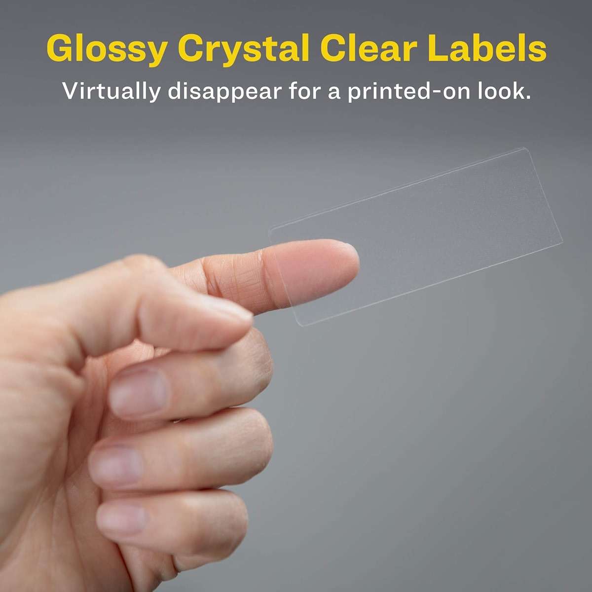 Avery Printable Return Address Labels with Sure Feed, 2/3" x 1-3/4", Glossy Clear, 600 Blank Mailing Labels (06520) - Image 5