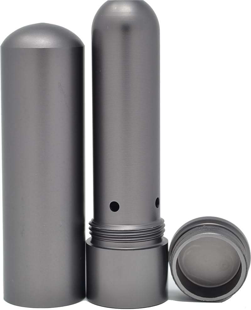 Prime Natural Essential Oil Aluminum Alloy Premium Blank Nasal Inhaler - Refillable Aluminum Empty Metal Inhaler - Space Gray Color - Comes with 5 Cotton Wicks - For Aromatherapy - Image 9