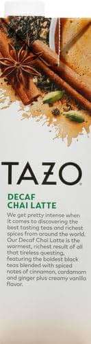 TAZO Decaf Chai Latte, Black Tea Concentrate, Easy-to-Serve Chai Tea for Everyday Lattes, Hot or Iced Tea and Mocktails, 32 oz Tea Mix Carton - Image 11