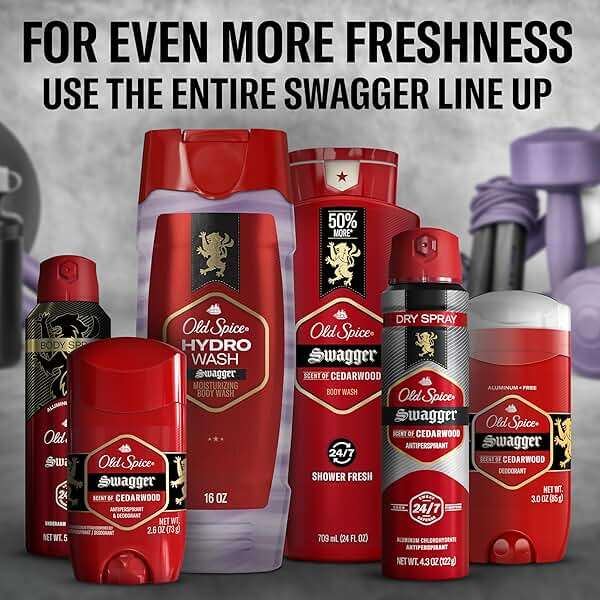 Old Spice Moisturizing Body Wash for Men, Hydro Wash, 2-in-1 Long Lasting Scent & Deep Hydration, 24/7 Shower Fresh, Smoother Swagger Scent, 16 oz (Pack of 4) - Image 7