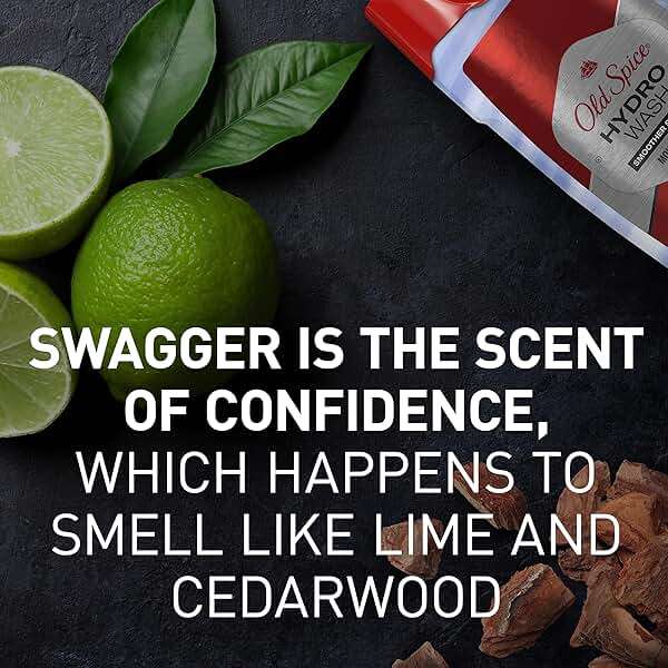 Old Spice Moisturizing Body Wash for Men, Hydro Wash, 2-in-1 Long Lasting Scent & Deep Hydration, 24/7 Shower Fresh, Smoother Swagger Scent, 16 oz (Pack of 4) - Image 9