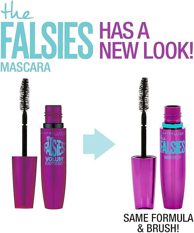 Maybelline Volum' Express Falsies Volumizing, Washable Mascara, Blackest Black, 2 Count - Image 4