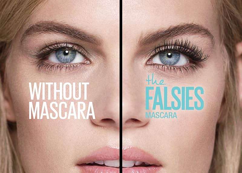 Maybelline Volum' Express Falsies Volumizing, Washable Mascara, Blackest Black, 2 Count - Image 5