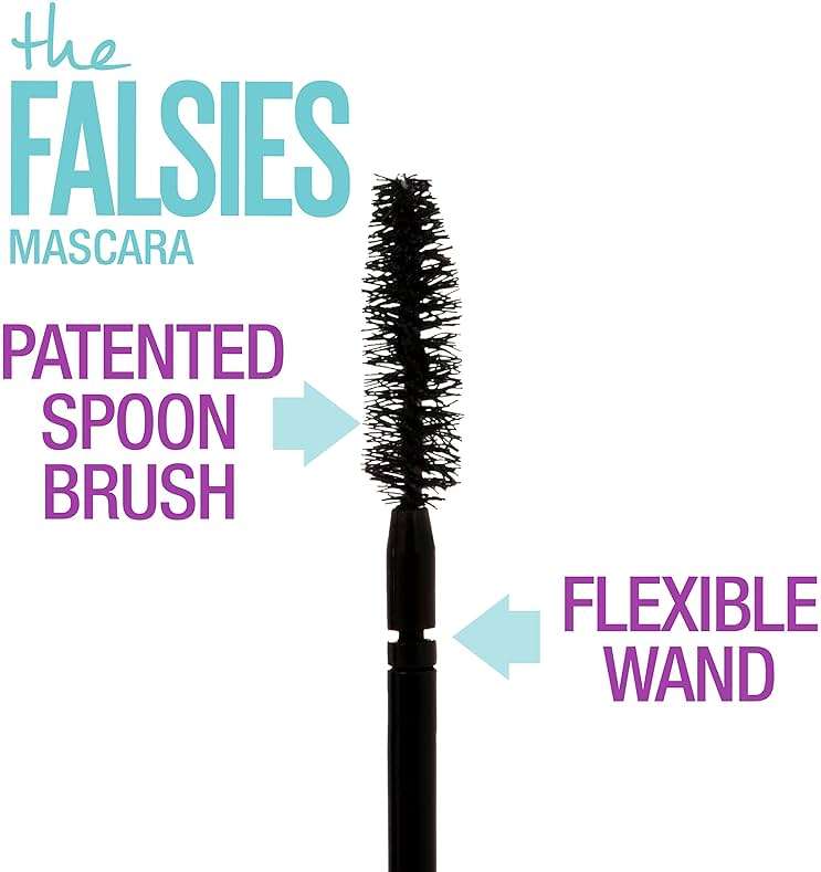 Maybelline Volum' Express Falsies Volumizing, Washable Mascara, Blackest Black, 2 Count - Image 6