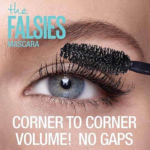 Maybelline Volum' Express Falsies Volumizing, Washable Mascara, Blackest Black, 2 Count - Image 8