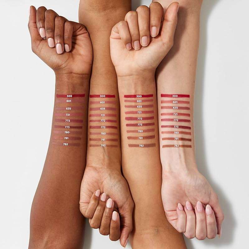 L'Oreal Paris Colour Riche Lip Liner Pencil, Creamy Lip Liner with Omega 3 and Vitamin E, 782 Toffee To Be (Warm Deep Brown), Pack of 2 - Image 5