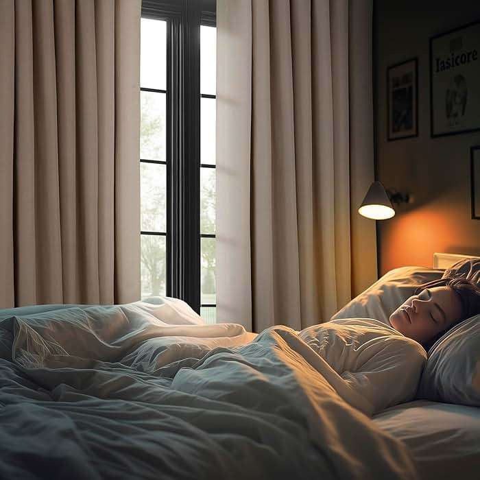 HPD Half Price Drapes - Faux Linen Curtains for Living Room (1 Panel) - 50W X 108L - Textured Room Darkening Curtains for Bedroom 108 Inches Long - Drapes for Home Decor, Birch Taupe - Image 6