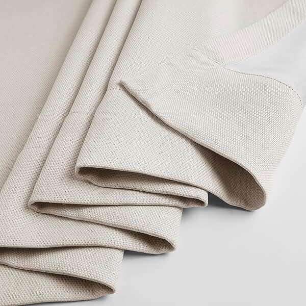 HPD Half Price Drapes - Faux Linen Curtains for Living Room (1 Panel) - 50W X 108L - Textured Room Darkening Curtains for Bedroom 108 Inches Long - Drapes for Home Decor, Birch Taupe - Image 9
