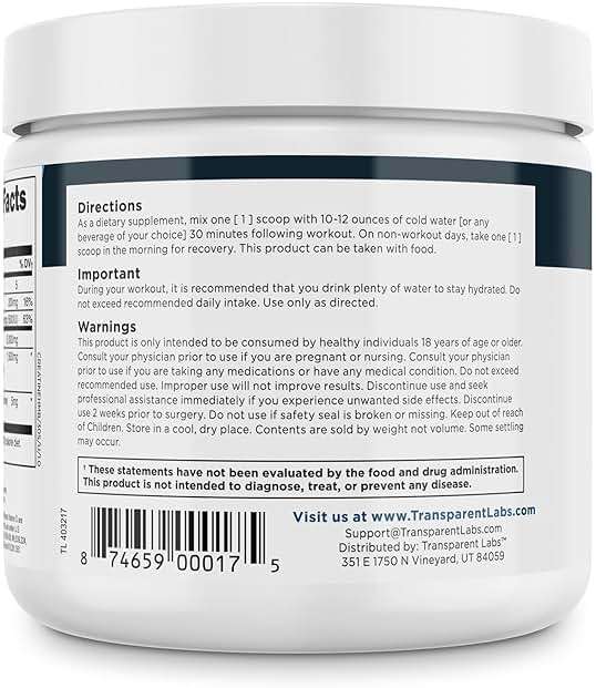Transparent Labs Creatine HMB - Creatine Monohydrate Powder with HMB for Muscle Growth, Increased Strength, Enhanced Energy Output, and Improved Athletic Performance - 30 Servings, Unflavored - Image 8
