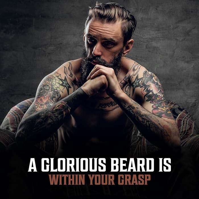 Viking Revolution Beard Oil for Men - Natural Mens Beard Oil with Argan Oil and Jojoba Oil - Beard Softener, Strengthens and Moisturizes - Beard Conditioner for Men (Sandalwood, 1 Pack) - Image 6