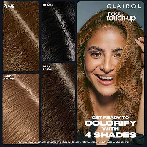 Clairol Root Touch-Up Temporary Concealing Powder, Medium Brown Hair Color | Ammonia Free | Instantly Cover Roots + Define Eyebrows | On-the-Go Compact with Mirror and Application Brush | Pack of 1 - Image 10