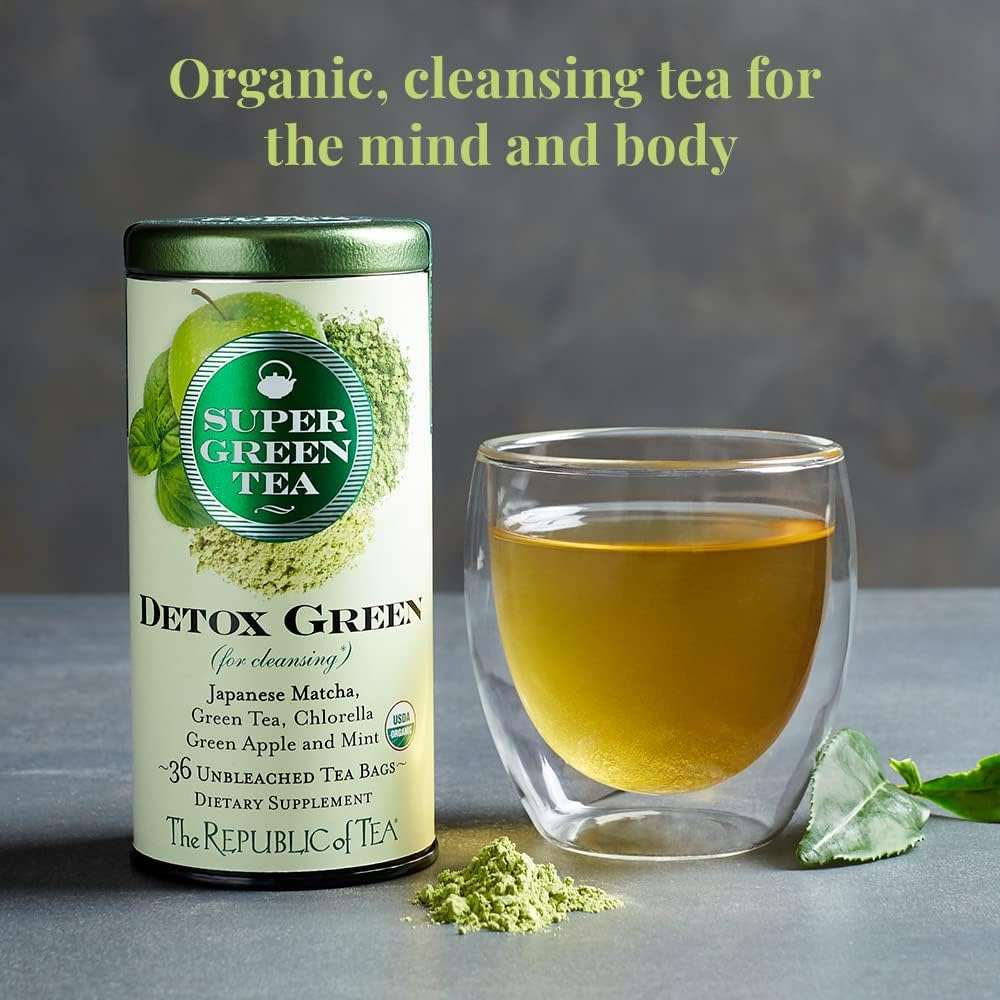 The Republic of Tea – Organic SuperGreen Detox Green Tea, 36 Tea Bags, Gluten Free - Image 4