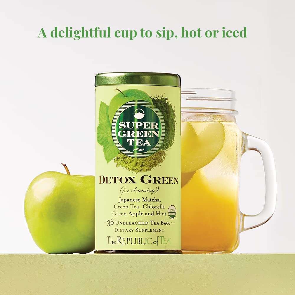 The Republic of Tea – Organic SuperGreen Detox Green Tea, 36 Tea Bags, Gluten Free - Image 7