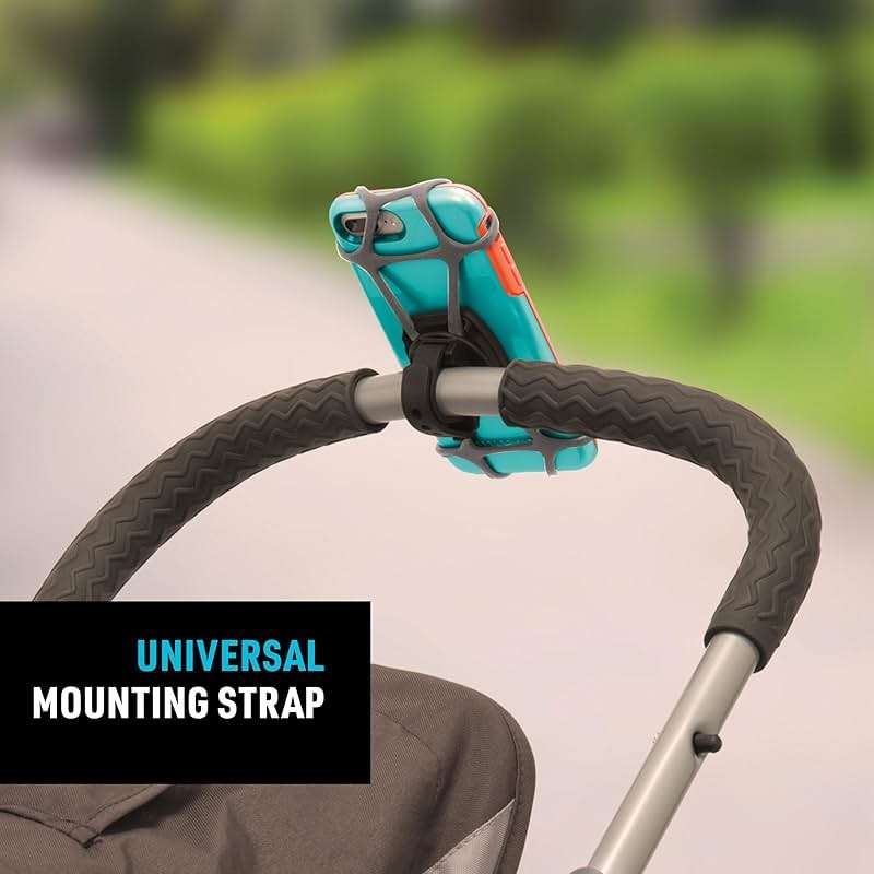 Nite Ize Wraptor Rotating Smartphone Bar Mount - Universal Cell Phone Holder for Bikes, Carts & Strollers - 360-Degree Rotation - Secure Hold on Rough Terrain - Handlebar & Stem Mount - Image 5