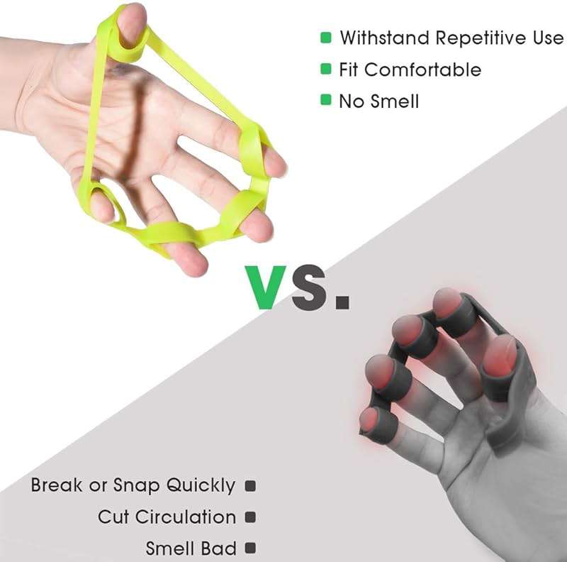 Hand Grip Strengthener, Finger Exerciser, Grip Strength Trainer (6 PCS),New Material,Forearm Grip Workout, Finger Stretcher, Relieve Wrist Pain, Carpal Tunnel - Image 6