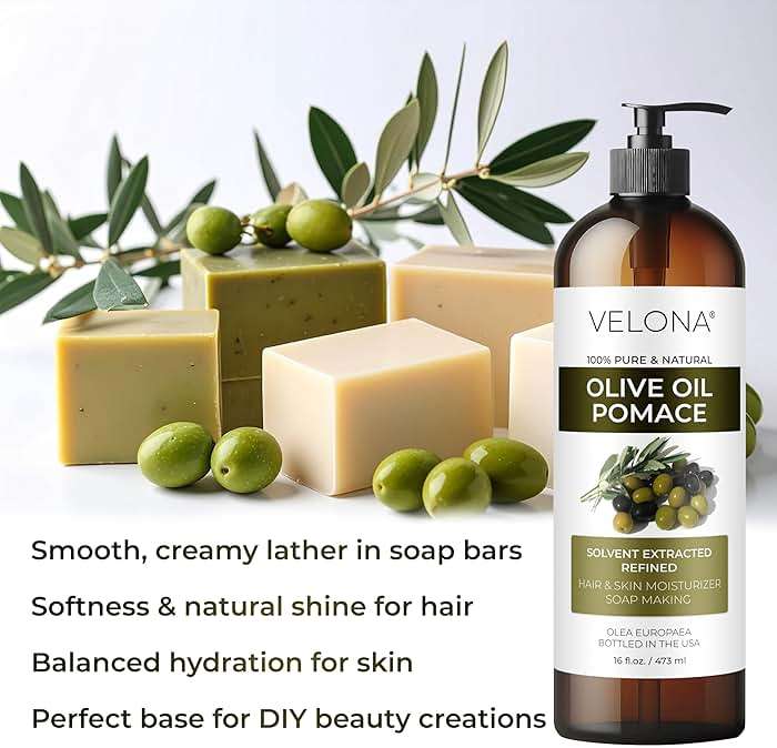 velona Olive Pomace Oil 64 Fl Oz | 100% Pure and Natural Carrier Oil | Refined | Skin, Hair, Body & Face Moisturizing | Use Today - Enjoy Results. - Image 4