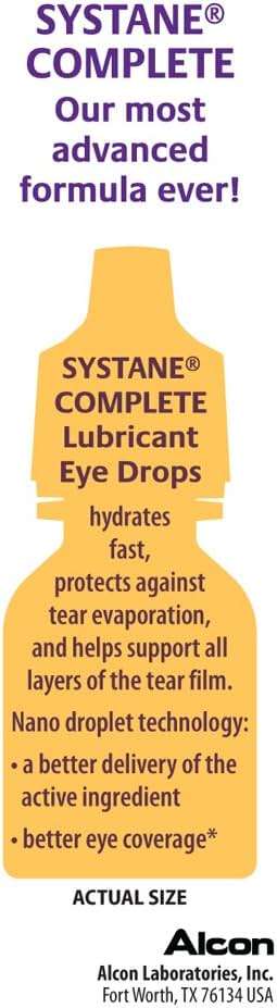 Systane Complete Lubricant Eye Drops, 0.34 Fl Oz, Twin Pack (Pack of 2) - Image 4
