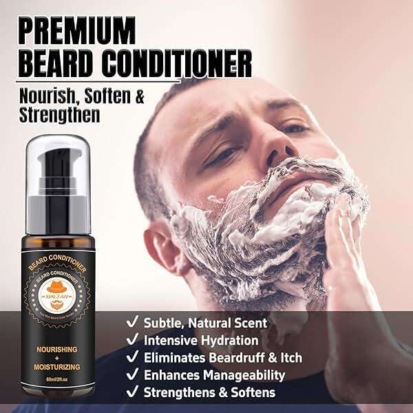 XIKEZAN Fathers Day Gifts for Dad Husband,Beard Kit for Men Grooming & Care w/Beard Conditioner, Wash,Oil,Balm,Birthday Valentines Easter Gifts for Mens Him Boyfriend Christmas Stocking Stuffers - Image 4