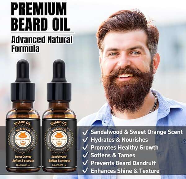 XIKEZAN Fathers Day Gifts for Dad Husband,Beard Kit for Men Grooming & Care w/Beard Conditioner, Wash,Oil,Balm,Birthday Valentines Easter Gifts for Mens Him Boyfriend Christmas Stocking Stuffers - Image 5