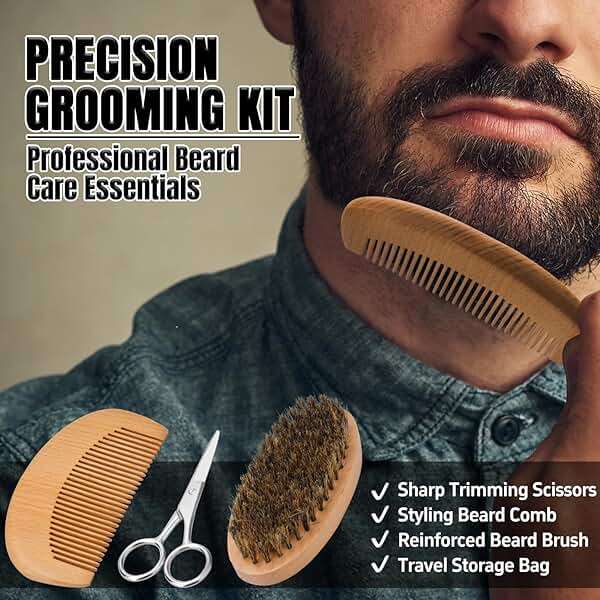 XIKEZAN Fathers Day Gifts for Dad Husband,Beard Kit for Men Grooming & Care w/Beard Conditioner, Wash,Oil,Balm,Birthday Valentines Easter Gifts for Mens Him Boyfriend Christmas Stocking Stuffers - Image 7