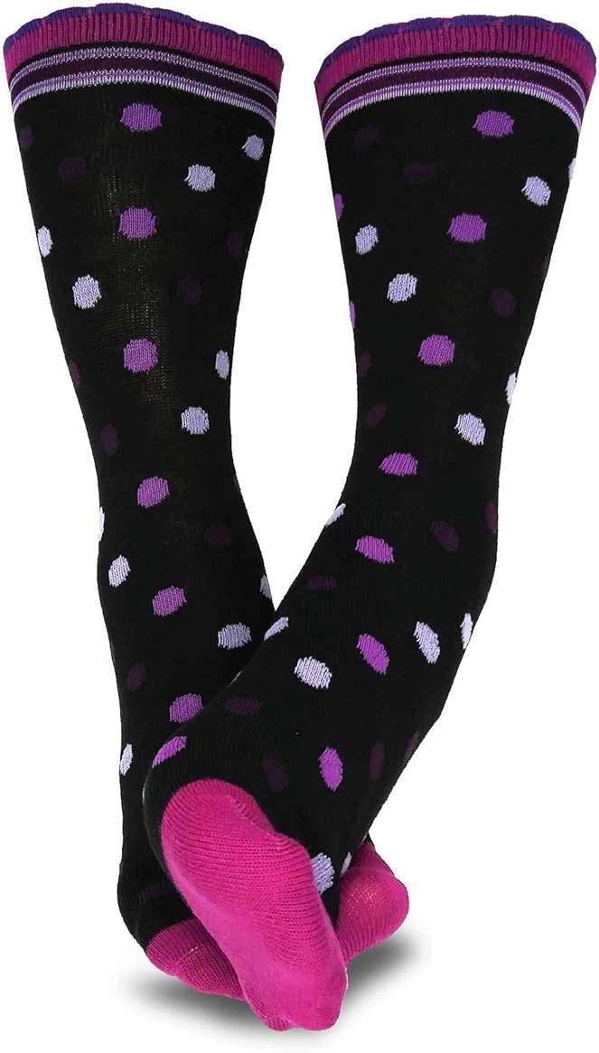 Cute Fun Novelty Dress Casual Argyle Stripe Floral Scallop Hearts Socks for Women Size 9-11 6pair 12pair School Socks - Image 5