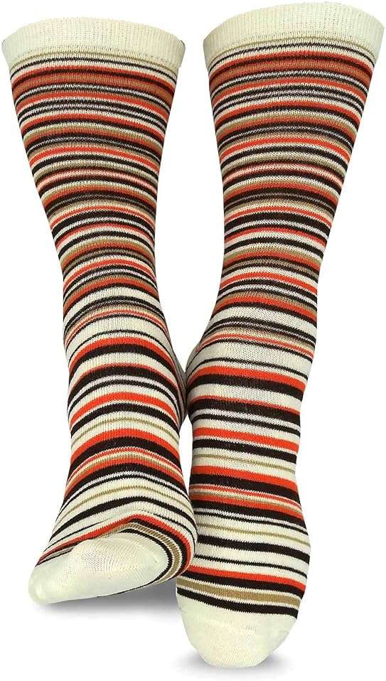 Cute Fun Novelty Dress Casual Argyle Stripe Floral Scallop Hearts Socks for Women Size 9-11 6pair 12pair School Socks - Image 8