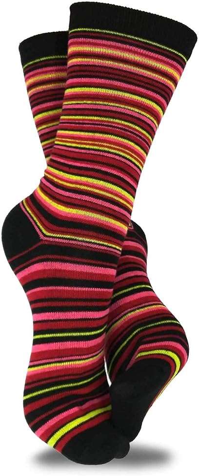 Cute Fun Novelty Dress Casual Argyle Stripe Floral Scallop Hearts Socks for Women Size 9-11 6pair 12pair School Socks - Image 9