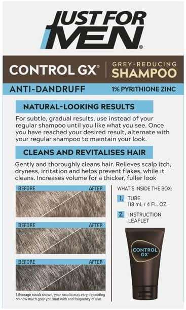 Just for Men Control GX Grey Reducing Shampoo Blonde & Medium Brown - Image 3